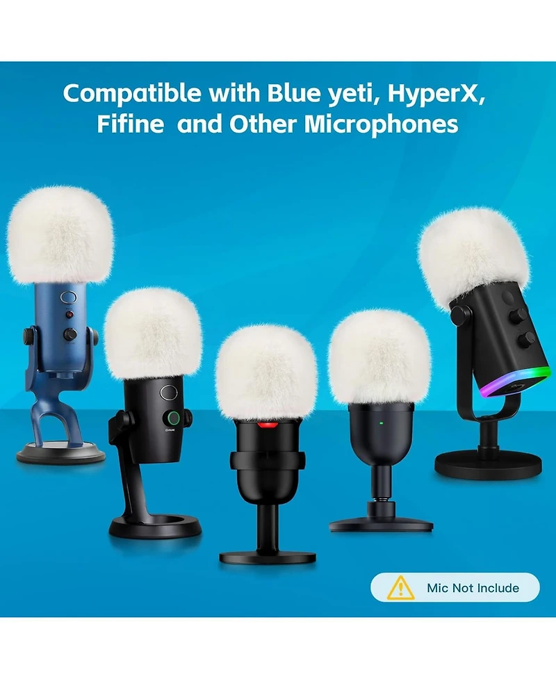 ZealSound Gaming Usb Microphone k66 and d65w Furry Cover
