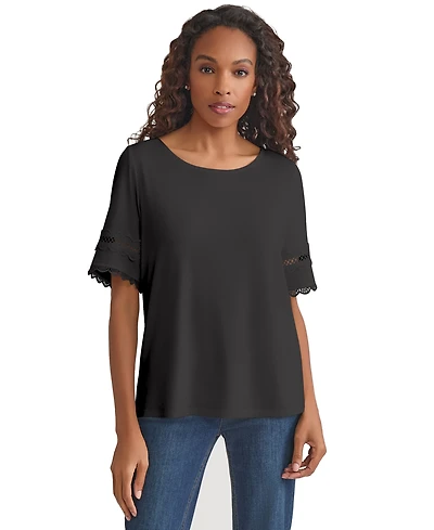Jones New York Women's Round-Neck Slouchy Blouse