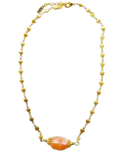 Minu Jewels Gemstone Statement Necklace, 16" + 2" extender
