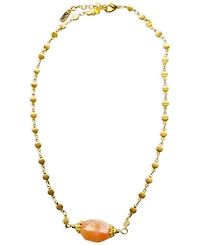 Minu Jewels Gemstone Statement Necklace, 16" + 2" extender