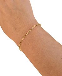 Minu Jewels Gold-Tone Box Chain Link Bracelet