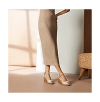 Aiguafreda Canvas Espadrille Sandal Wedges