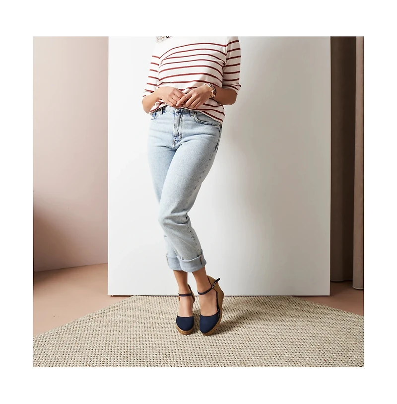 Satuna Canvas Espadrille Wedges