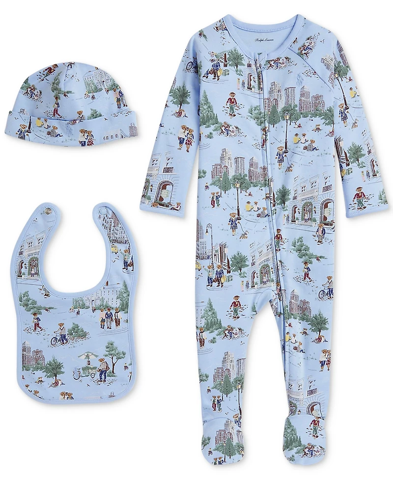 Polo Ralph Lauren Baby Boys Cotton Coverall Set