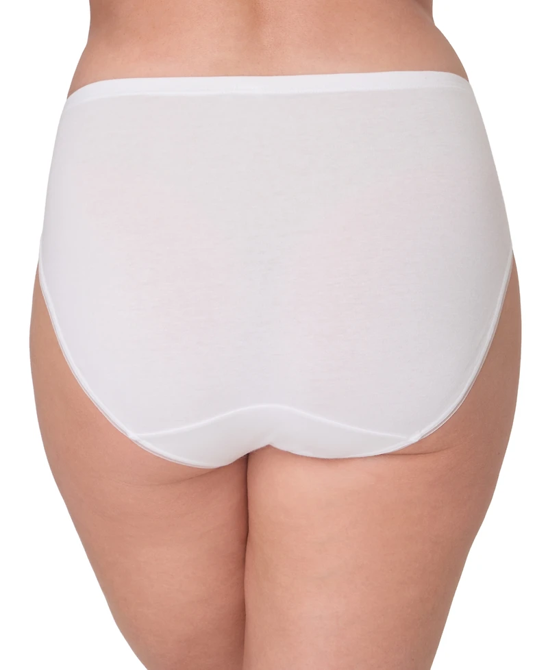 Bali Women's Lux Cotton Essentials High-Cut Underwear Dflehc