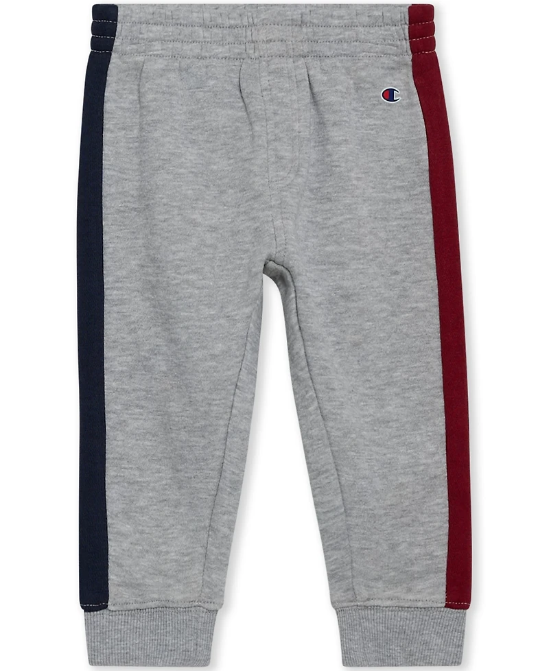 Champion Baby Boys 2-Piece Color Blocked Full Zip Fleece Hoodie and Joggers Set