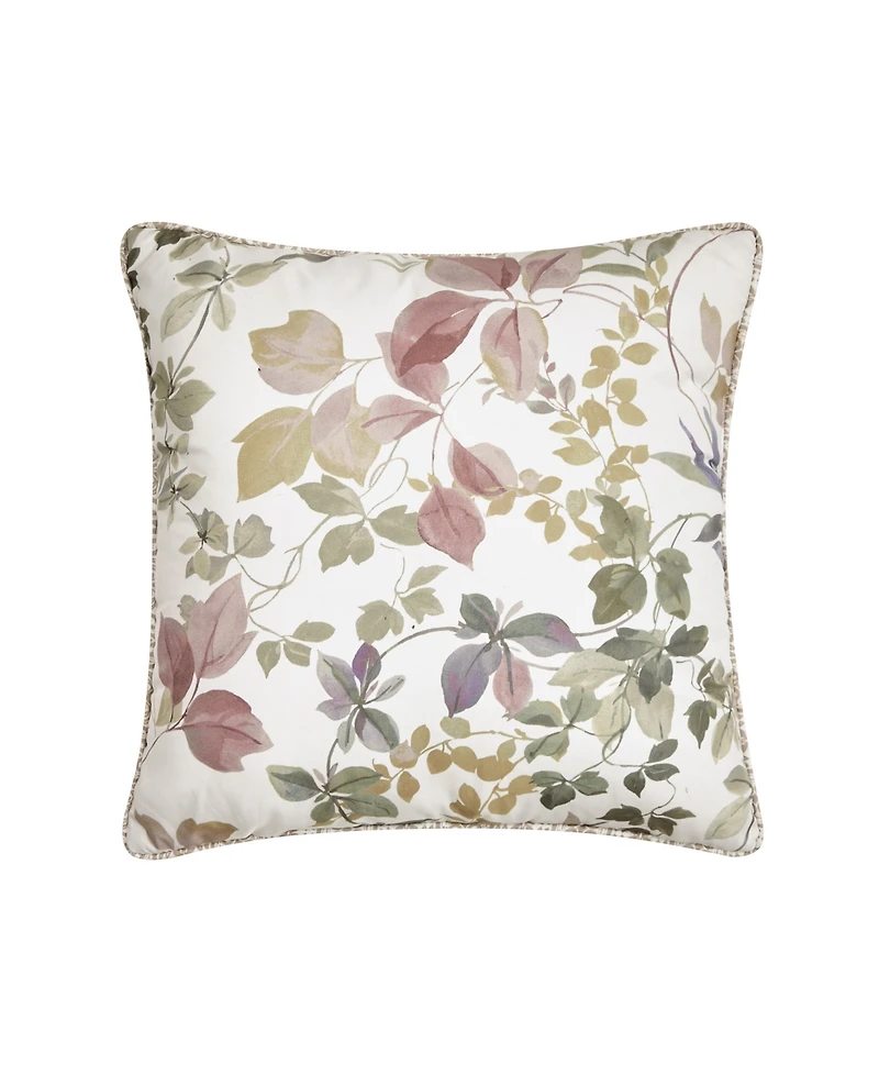Royal Court Rosewood Evergreen Square Decorative Pillow, 16" x 16"