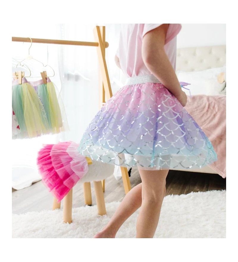 Sweet Wink Baby Girls Sparkling Mermaid Tutu Skirt