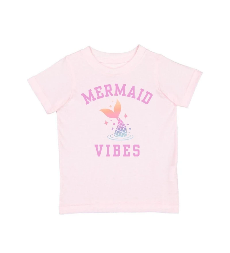 Sweet Wink Little and Big Girls Mermaid Vibes Short Sleeve T-Shirt