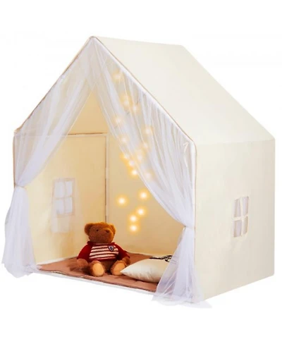 Play Tent Yurt Style with Mat Tent Lamp and Windows for Kids Ages 1 to 5