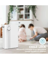 Mooka KJ203F-142 Home Air Purifier for Large Rooms with True Hepa Air Filter