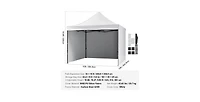 Slickblue Pop Up Canopy Tent with Removable Sidewalls Waterproof Portable Gazebo with Wheels
