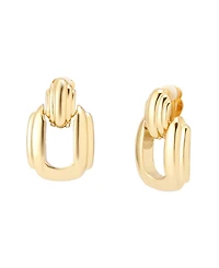 Robert Lee Morris Soho Ribbed Doorknocker Clip-On Earrings