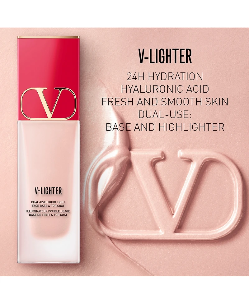 Valentino V-Lighter Illuminating Face Primer & Highlighter with Hyaluronic Acid