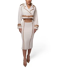 Jluxlabel Women's Jocelyn Contrast Skirt
