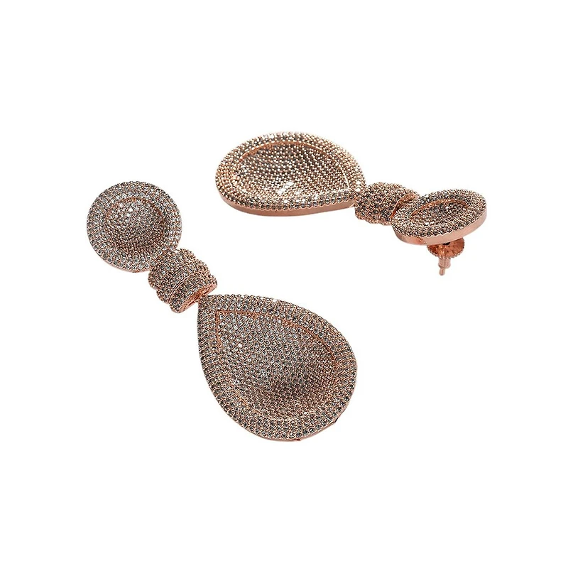 Sohi Teardrop-Crystal Drop Earrings