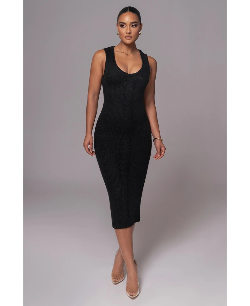 Jluxlabel Women's Sleeveless Cable Knit Dress
