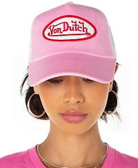 Von Dutch Women's Velvet Snapback Trucker Hat