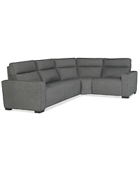 Miren -Pc. Fabric Sectional with Power Headrest Recliners