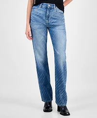 Boss Orange Women's Logo Straight-Leg Jeans