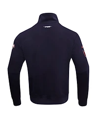 Pro Standard Men's Navy Washington Capitals Classic Chenille Full-Zip Track Jacket
