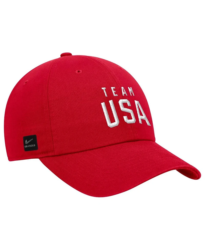 Nike Men's Red Team Usa Club Adjustable Hat