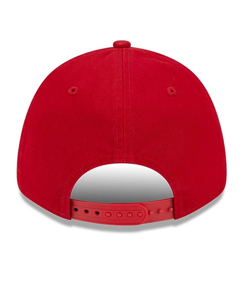 New Era Men's Red Tampa Bay Buccaneers Outline 9FORTY Snapback Hat
