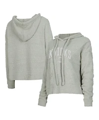 Concepts Sport Women's Gray New York Knicks Ventura Comfy Pullover Hoodie