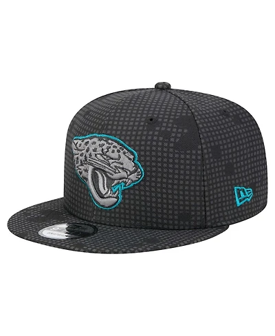 New Era Men's Black Jacksonville Jaguars Midnight Ink Pop Outline 9FIFTY Snapback Hat