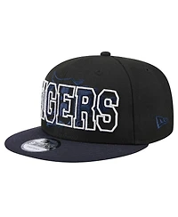 New Era Men's Black Detroit Tigers Splatter 9FIFTY Snapback Hat