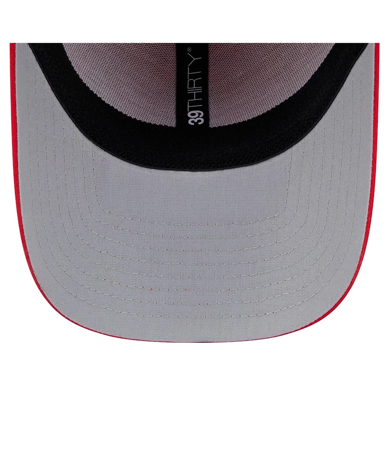 New Era Men's Red Los Angeles Angels Team Tone 39THIRTY Flex Hat