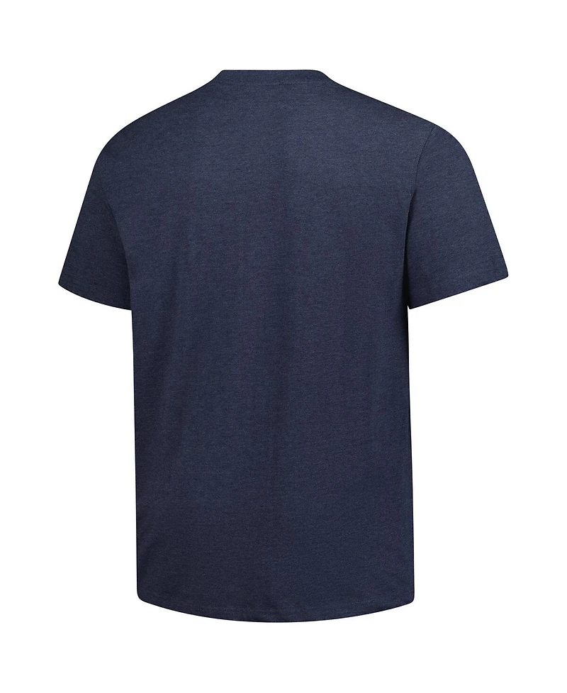 Fanatics Men's Navy Michigan Wolverines Big Tall Distressed Vintage Logo T-Shirt
