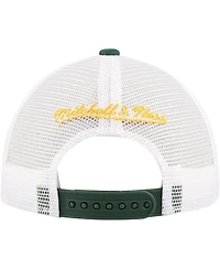 Mitchell & Ness Big Boys and Girls Green Green Bay Packers Stripe Trucker Adjustable Hat