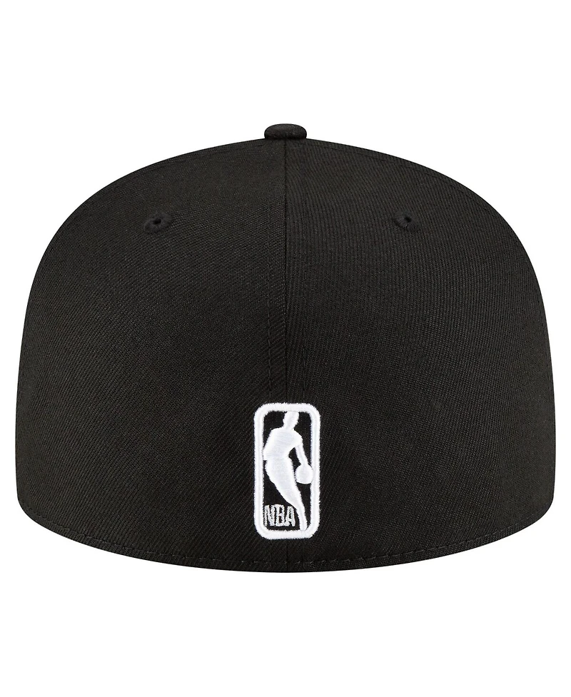 New Era Men's Black Brooklyn Nets 59FIFTY Fitted Hat