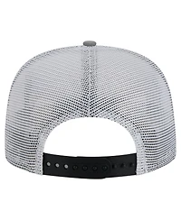 New Era Men's Black/Gray Brooklyn Nets Throwback Dye Golfer Snapback Hat