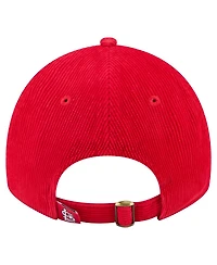 New Era Women's Red St. Louis Cardinals Corduroy 9TWENTY Adjustable Hat
