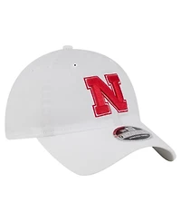 New Era Men's White Nebraska Huskers Active Ripstop 9TWENTY Adjustable Hat