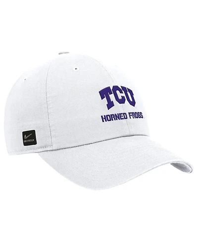 Nike Men's White Tcu Horned Frogs 2025 On-Field Club Adjustable Hat