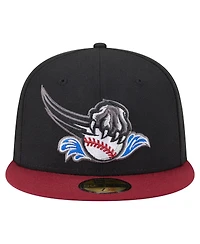 New Era Men's Black/Red Sacramento River Cats Authentic Collection 59FIFTY Fitted Hat