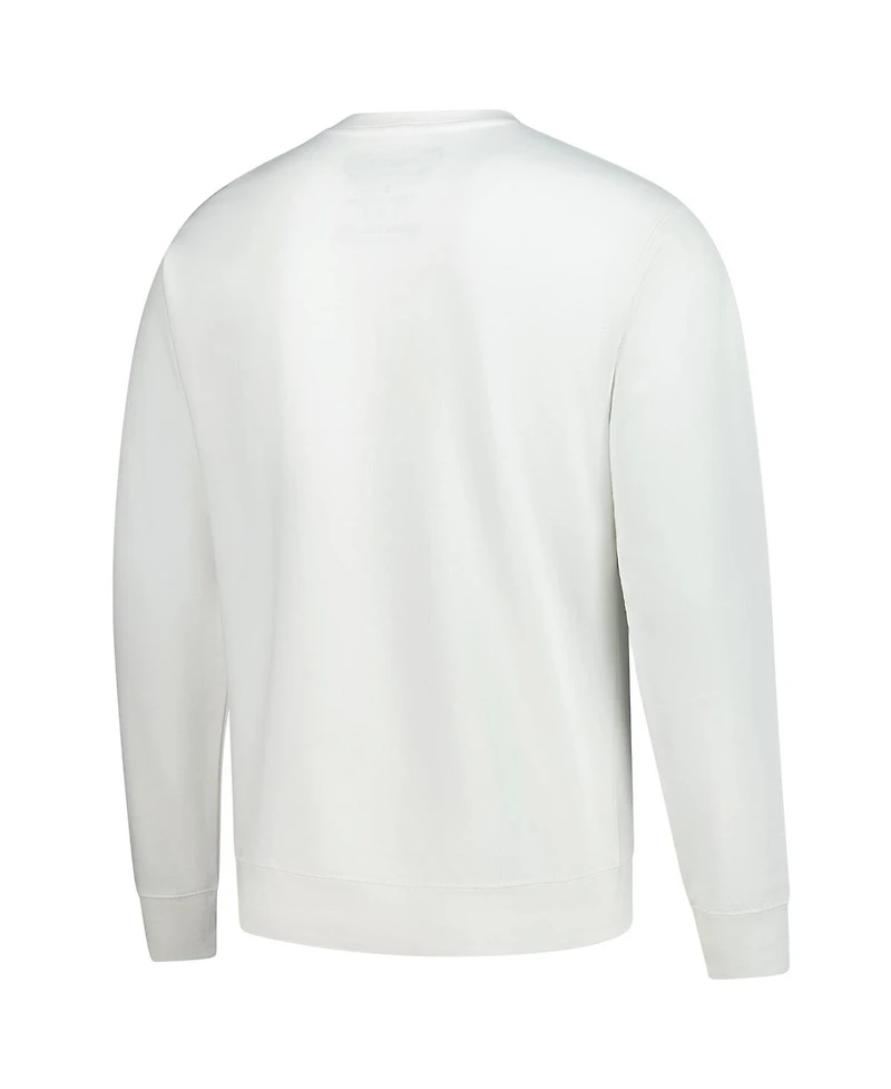 Mitchell & Ness x Bud Men's Light White Cleveland Browns The Crest Pullover Sweatshirt