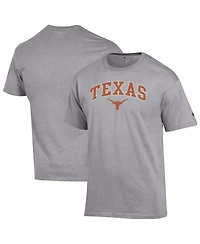 Champion Men's Heather Gray Texas Longhorns Arch Over Logo T-Shirt