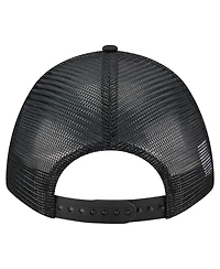 New Era Men's Black Texas Rangers City Initial 9FORTY A-Frame M-Crown Adjustable Trucker Hat