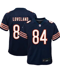 Nike Big Boys and Girls Colston Loveland Navy Chicago Bears Team Game Jersey