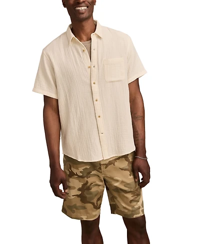 Lucky Brand Men's Double Gauze Short Sleeve Shirt