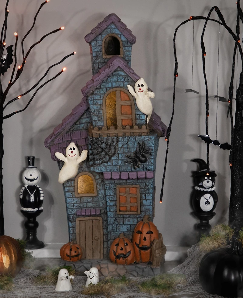 Northlight 22.75" Led Lighted Haunted House with Ghosts Halloween Decoration