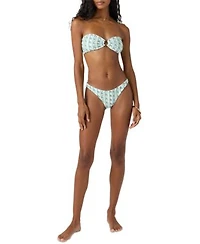 Oneill Womens Balearic Waves Convertible Bikini Top Hermosa Bikini Bottoms