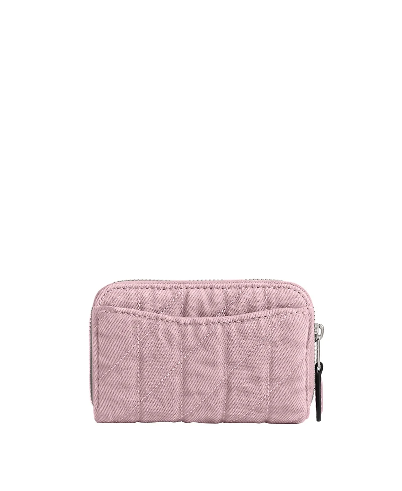 Coach Denim Essential Zip Around Card Case Wallet