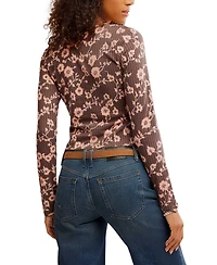 Free People Women's Printed Tilly Long Sleeve Shirt