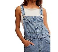 Free People Ziggy Cotton Denim Overalls
