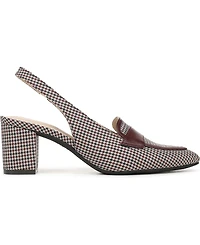 LifeStride Women's Angel Pointed Toe Block Heel Slingback Pumps